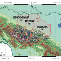 E2C2 Project - Map of historical landslides in the Emilia-Romagna Region, Italy