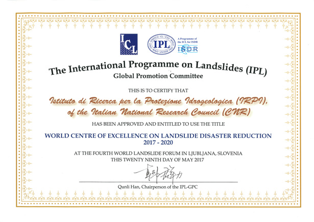 news-certificato-IPL-4th-world-landslide-forum-Ljubljana-2017